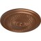 Ekena Millwork Trinity Ceiling Medallion (Fits Canopies up to 3"), Hand-Painted Polished Copper, 22"OD x 1 3/4"P CM22TNPOS - alternate 3